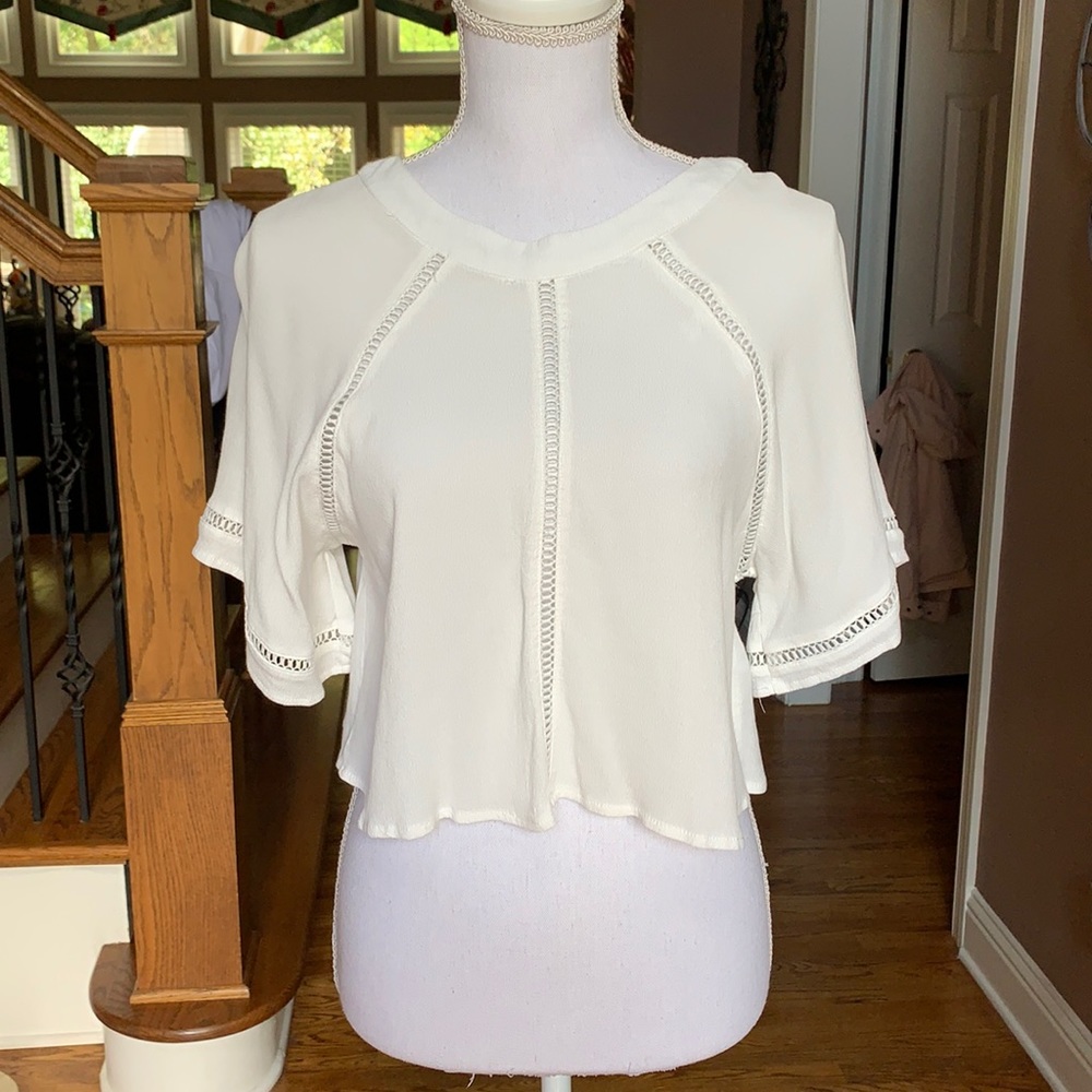 White TOBI crop top